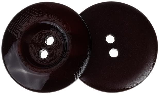 Knoflíky Žirovnice Knoflík 2,3 cm hnědý lesklý, 349894A, sada 3 ks