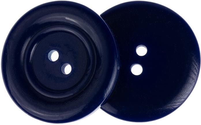 Knoflíky Žirovnice Knoflík 3,5 cm tmavě modrý, 366288H, sada 3 ks