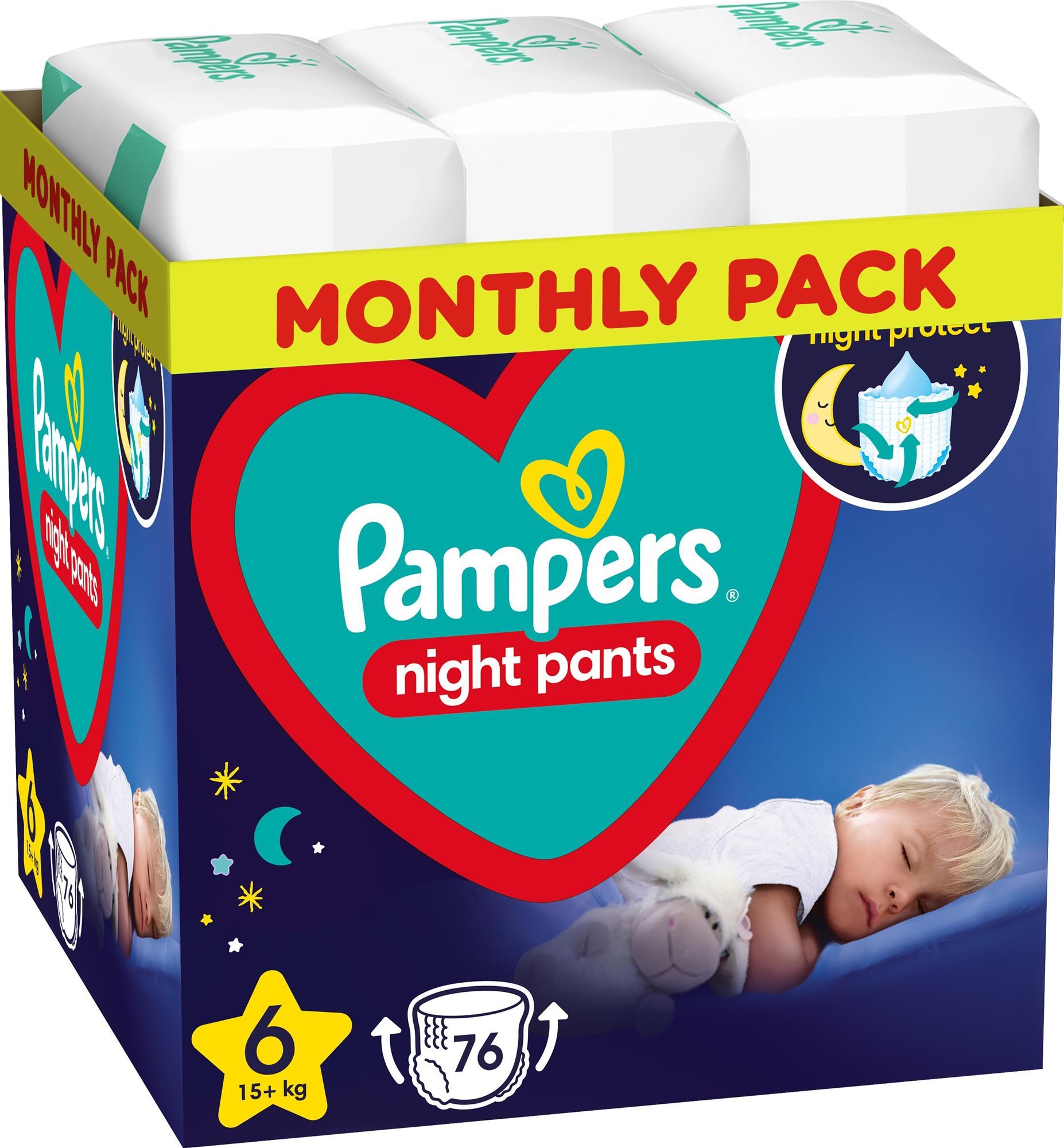 PAMPERS Night Pants vel. 6 (76 ks)