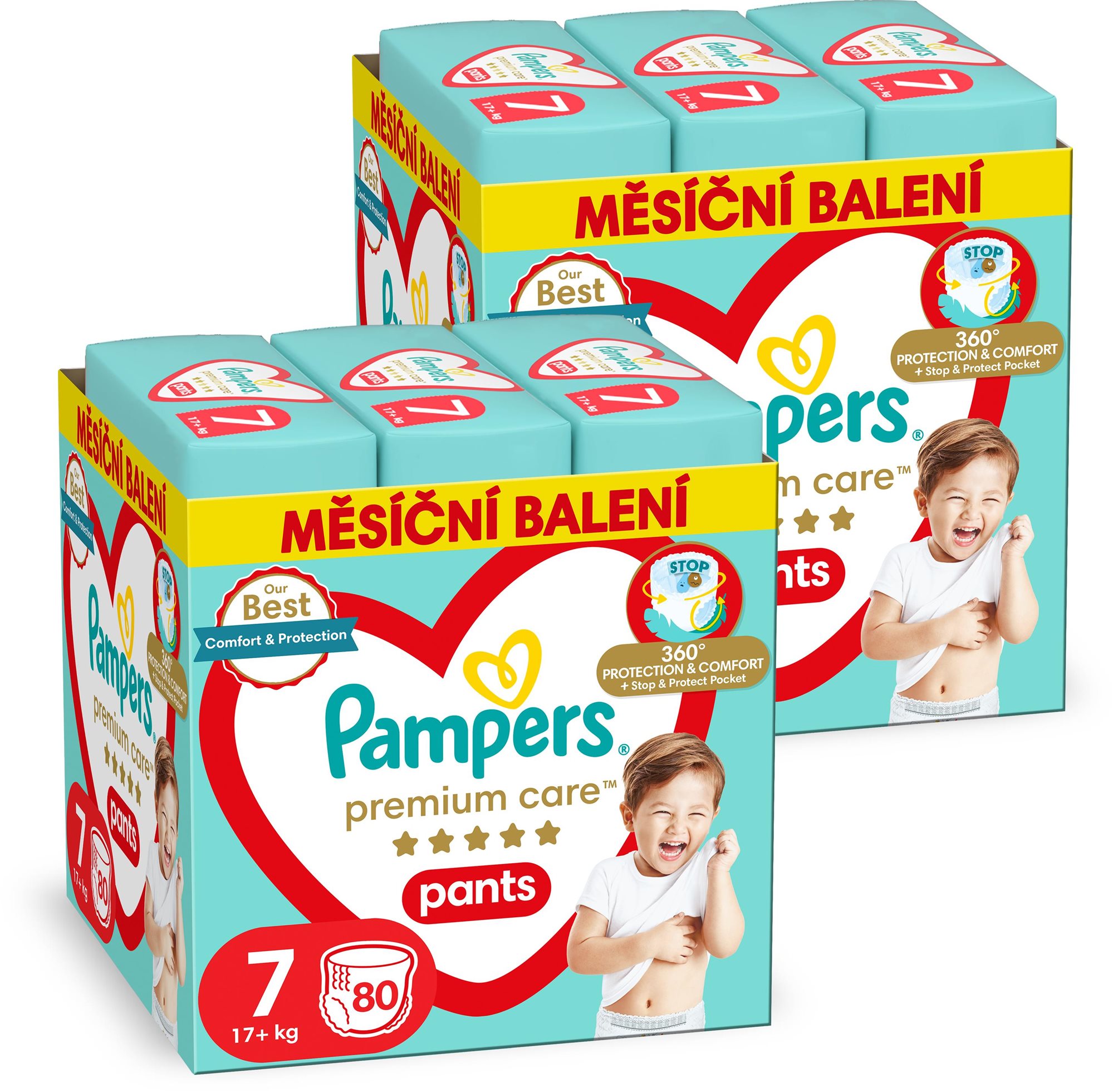 PAMPERS Premium Care Pants vel. 7 (160 ks)