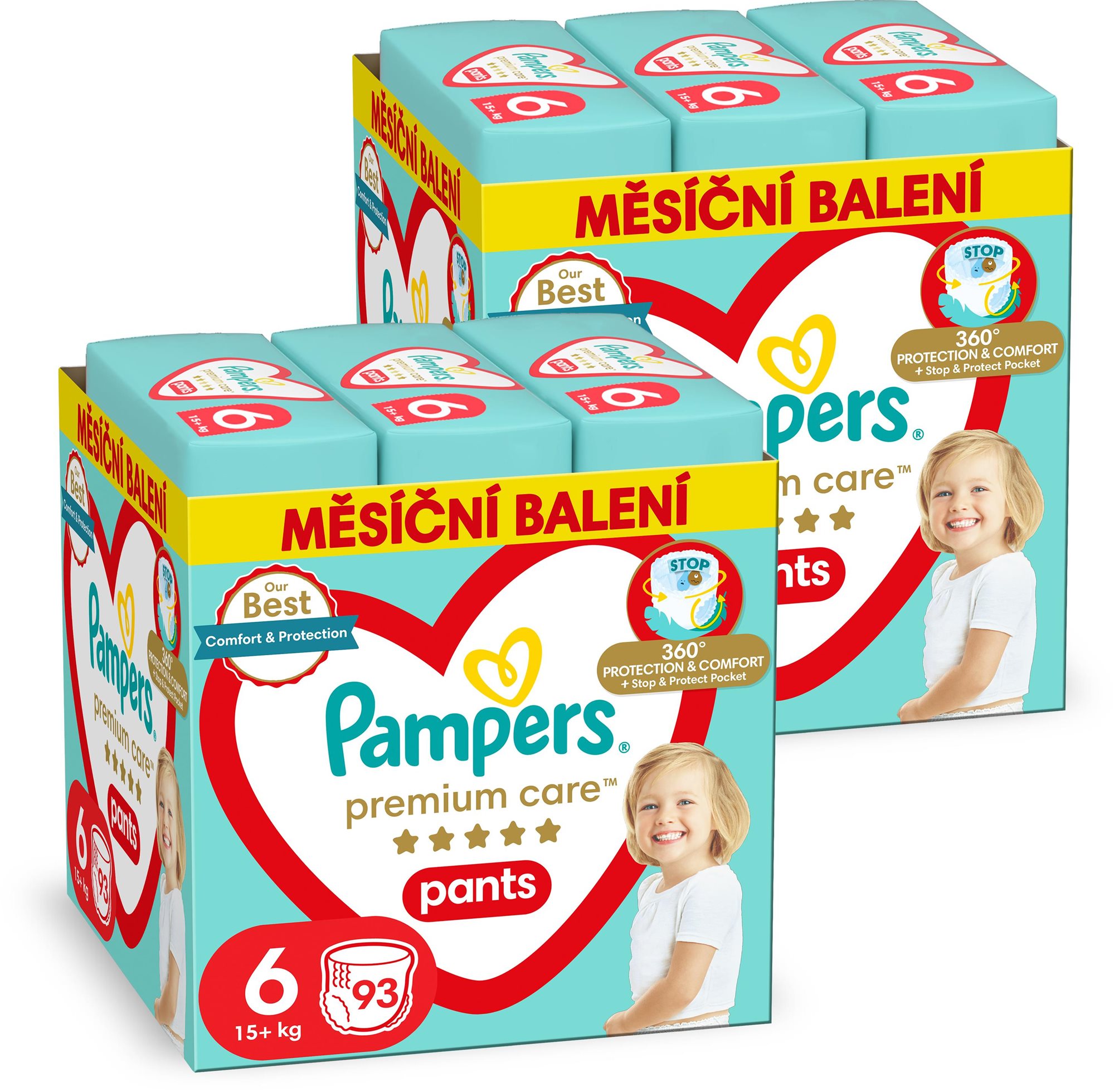 PAMPERS Premium Care Pants vel. 6 (186 ks)