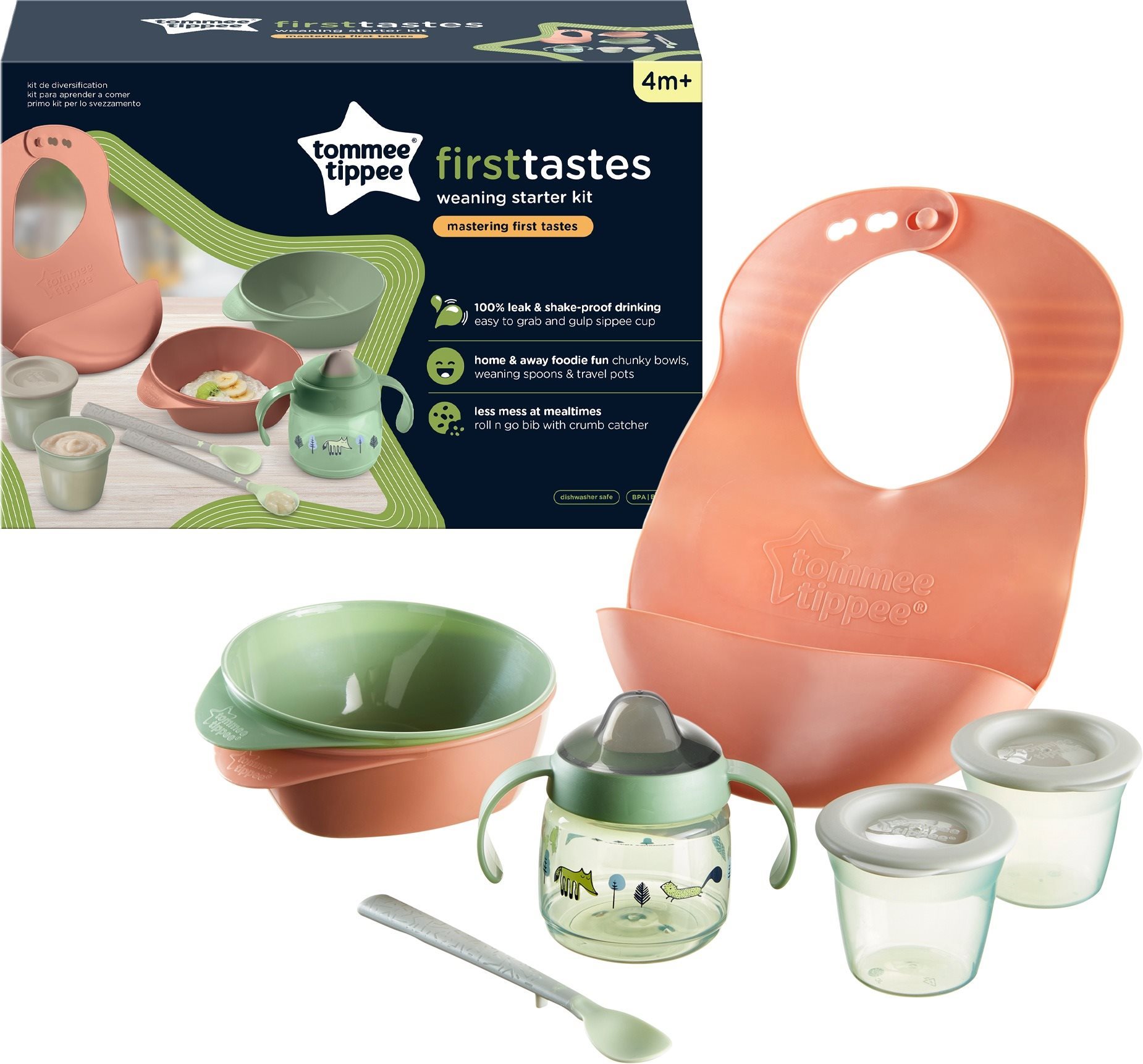 Tomme Tippee Sada na krmení 4m+ (mix barev)