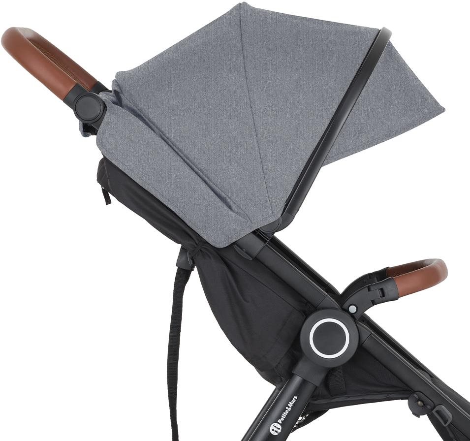 PETITE&MARS Stříška ke kočárku Street2 Ultimate Grey