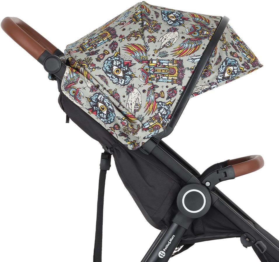PETITE&MARS Stříška ke kočárku Street2 Limited 100 Elegant Birds