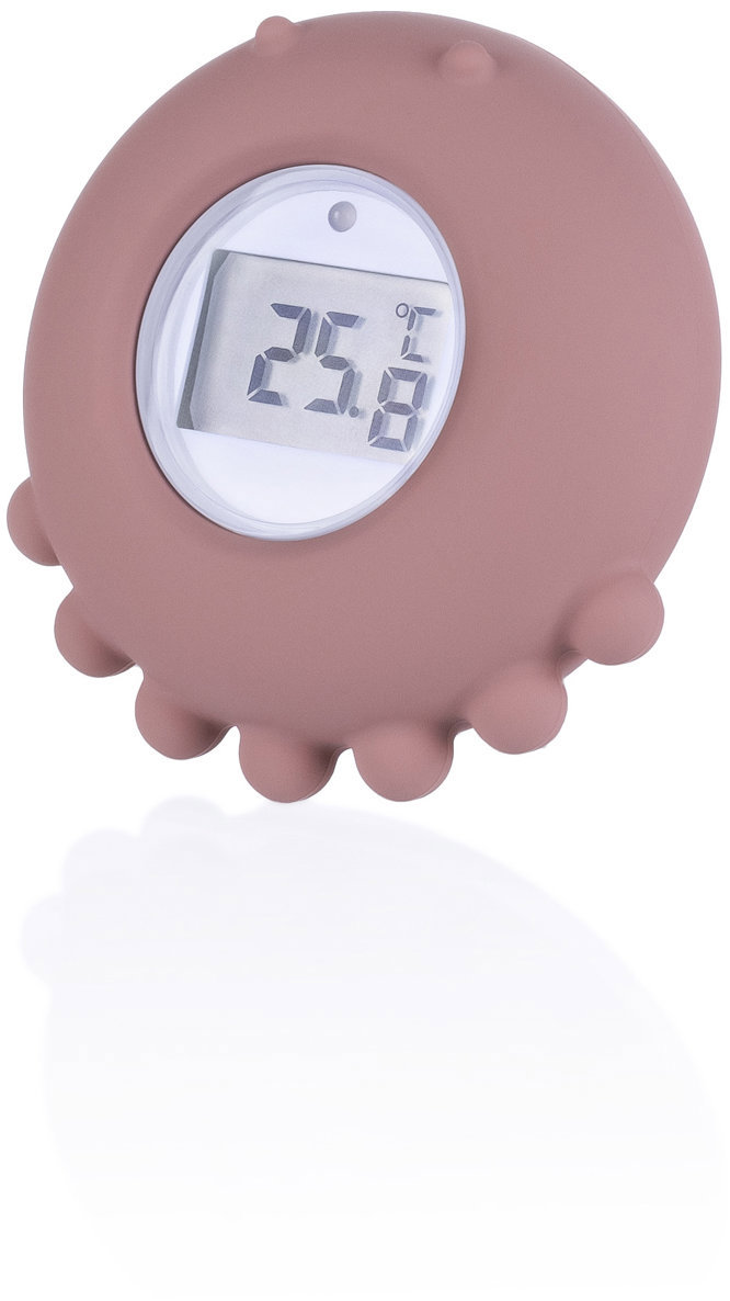 Zopa Silikonový digitální teploměr 2v1 Old Pink