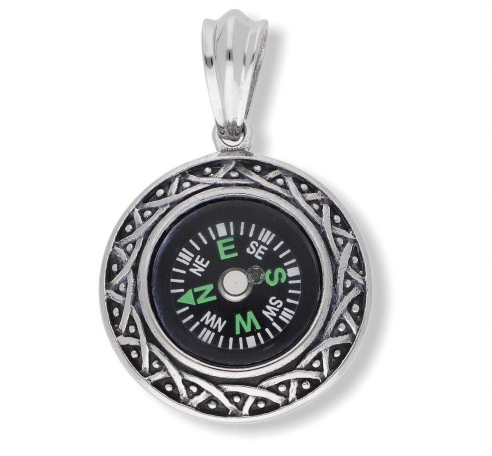 Ewena Přívěsek kompas z chirurgické oceli NK857