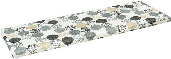 BELLATEX Sedák na lavici 34 / 605 hladký na zip 40 × 120 koule šedé