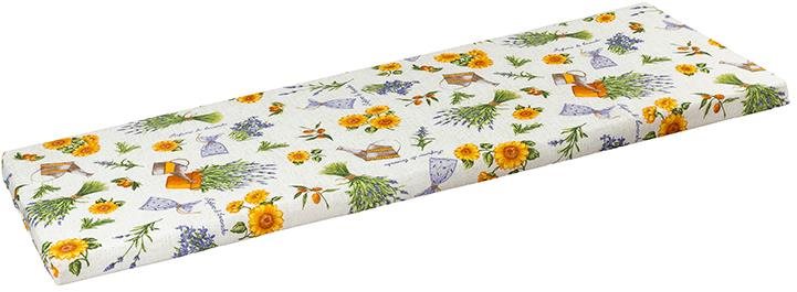 BELLATEX Sedák na lavici 34 / 561 hladký na zip 40 × 140 levandule s konvičkou