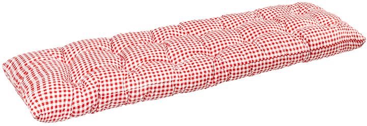 BELLATEX Sedák na lavici 41 / 609 prošívaný 40 × 120 kostička červená
