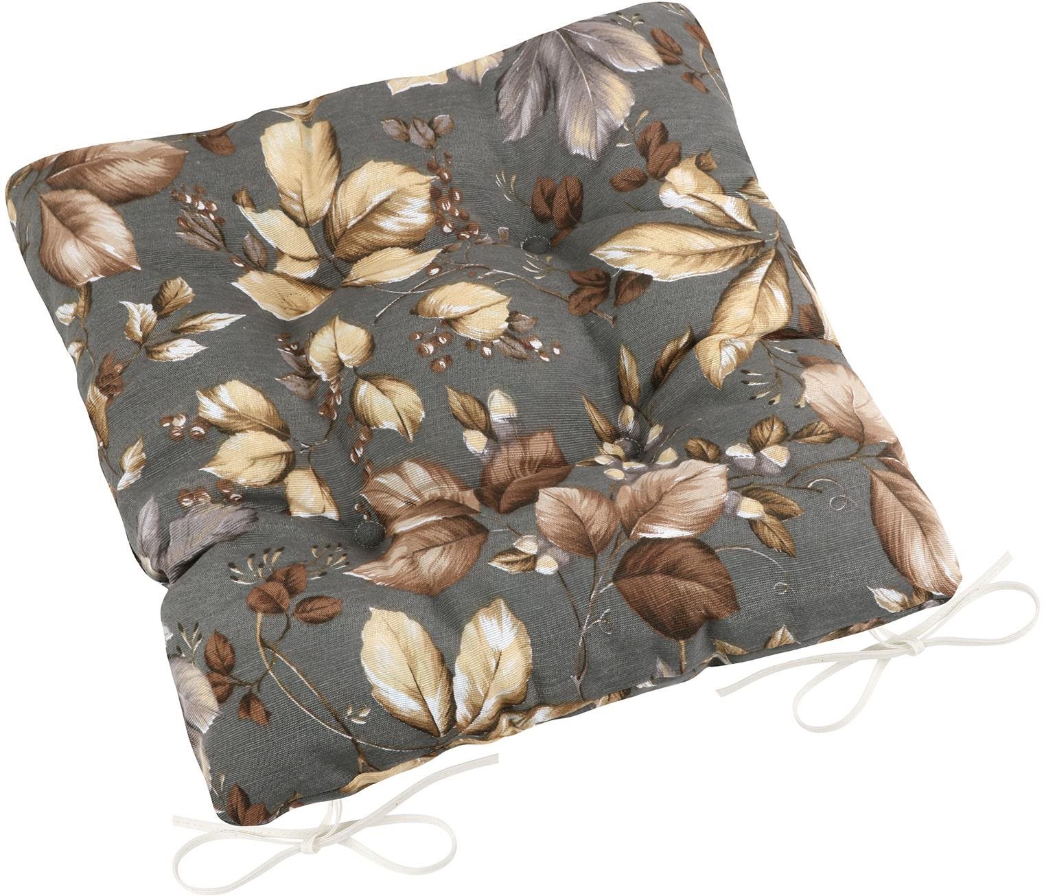 BELLATEX Sedák EMA 41/564 prošívaný 40 × 40 cm Podzimní listí