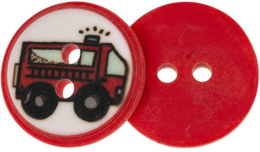 Knoflíky Žirovnice Knoflík 1,5 cm hasiči 2 07844 sada 6 ks