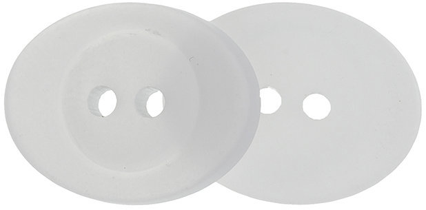 Knoflíky Žirovnice Knoflík 16 × 18 mm oválek bílý 44610A sada 6 ks