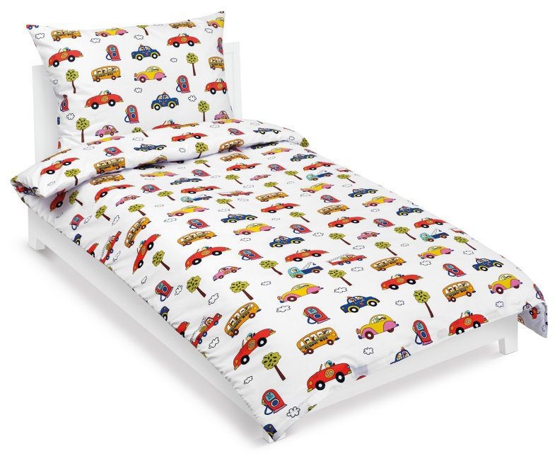 Bellatex Povlečení Junior 90/092 auta 140 × 200 cm, 70 × 90 cm