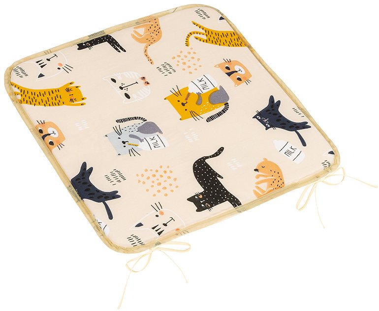 BELLATEX Adéla Sedák 34/291 hladký 40 × 40 cm kočičky