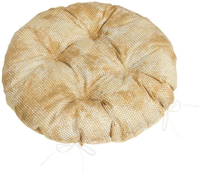 BELLATEX Adéla Sedák 62/229 kulatý prošívaný prům. 40 cm hadí kůže hnědá