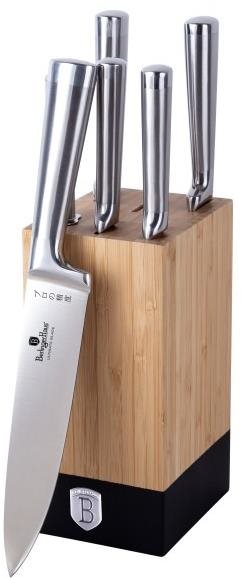 BERLINGERHAUS Sada nožů nerez v dřevěném bloku 7 ks