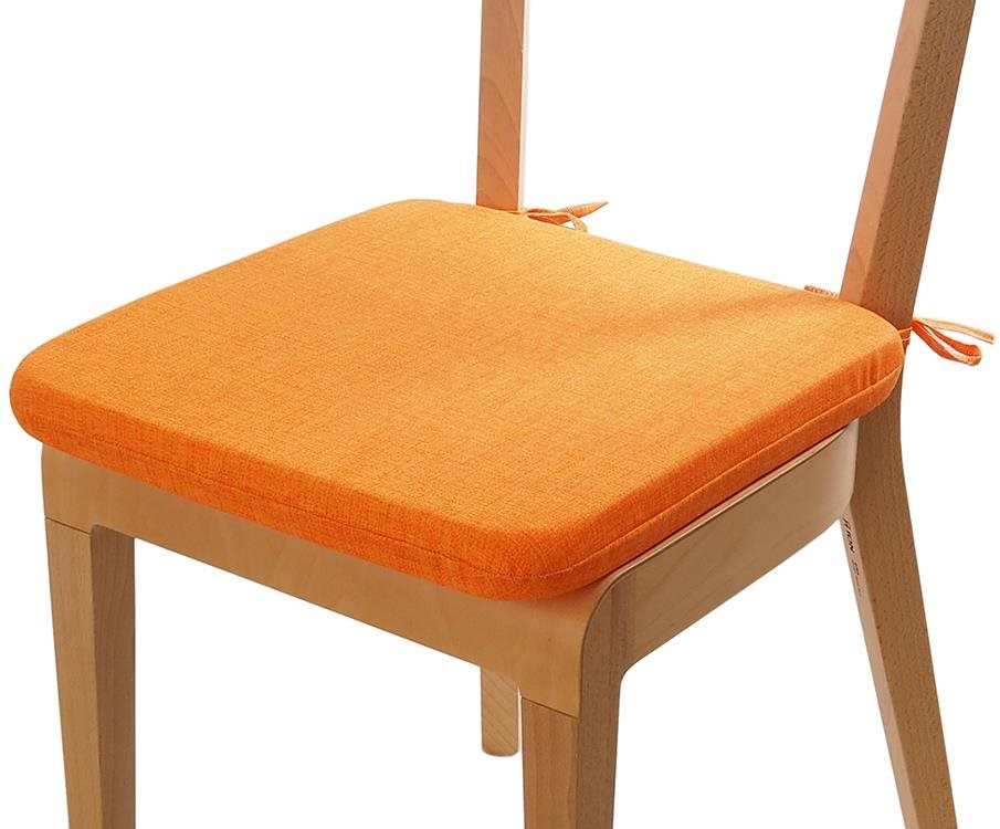 Sedák 40 x 40 cm se šňůrkami - Oranžový