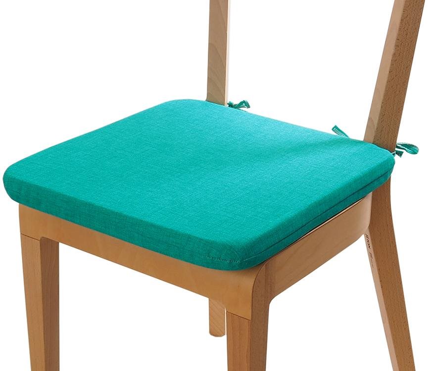 Sedák 40 x 40 cm se šňůrkami - Zelený tyrkys