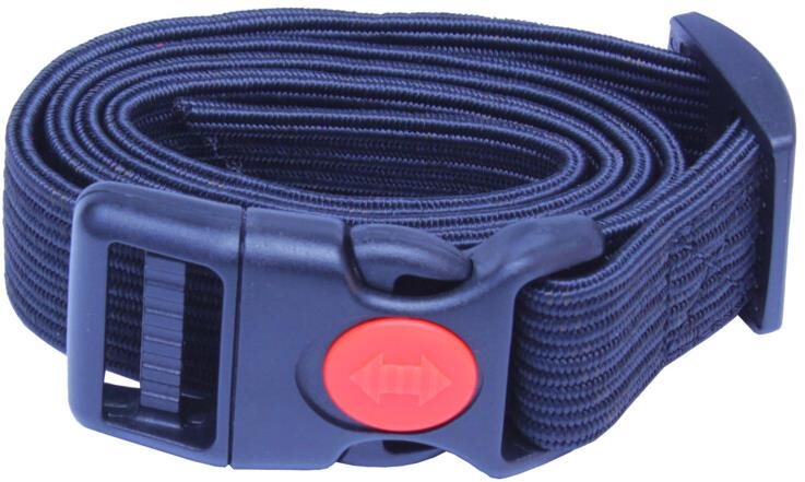 Bafpet Pružný obojek GUMA - Černý, 25mm × 75cm, 18102GU