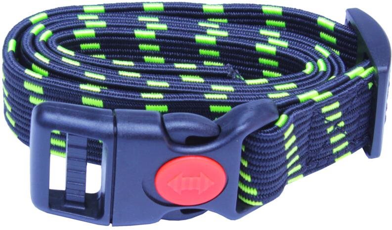 Bafpet Pružný obojek GUMA - Zelený, 25mm × 75cm, 18102GU