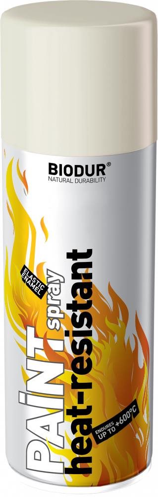 Biodur Barva na vysoké teploty ve spreji bílá 400 ml 600 °C