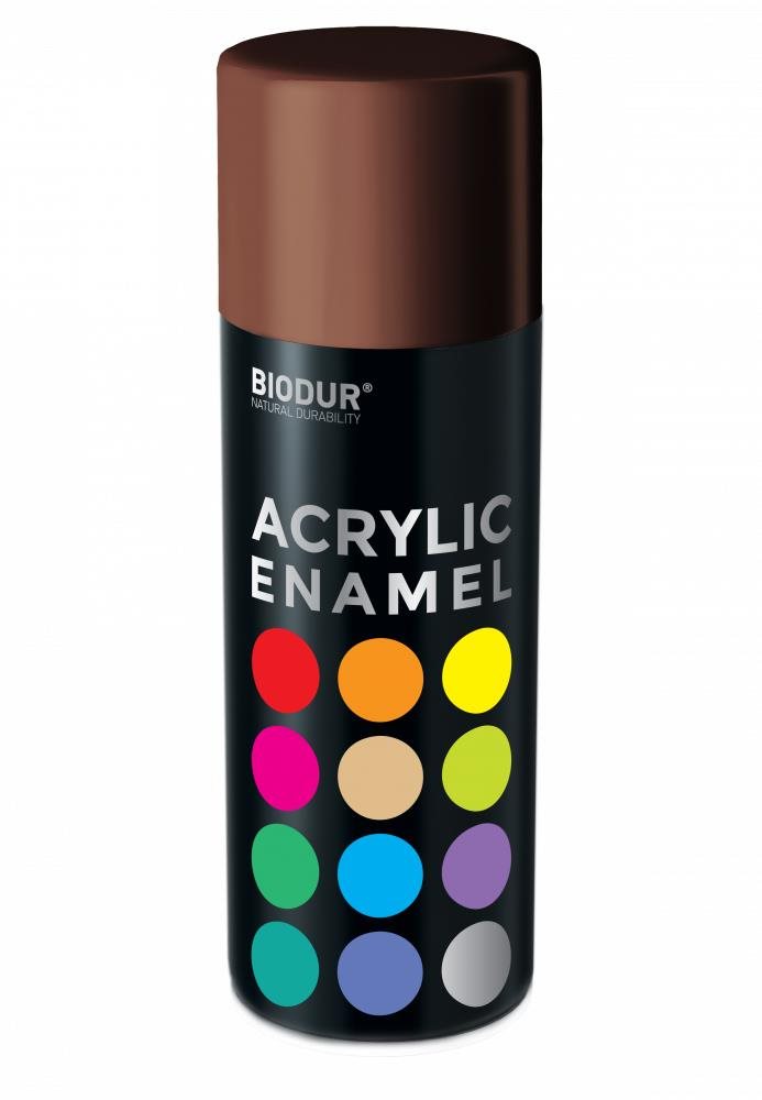Biodur Akrylový email ve spreji - hnědá čokoláda 400 ml/RAL 8017