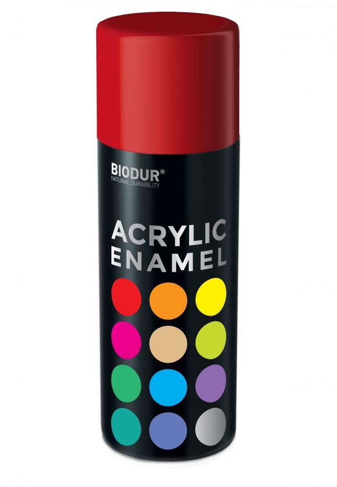 Biodur Akrylový email ve spreji - červená 400 ml/RAL 3020