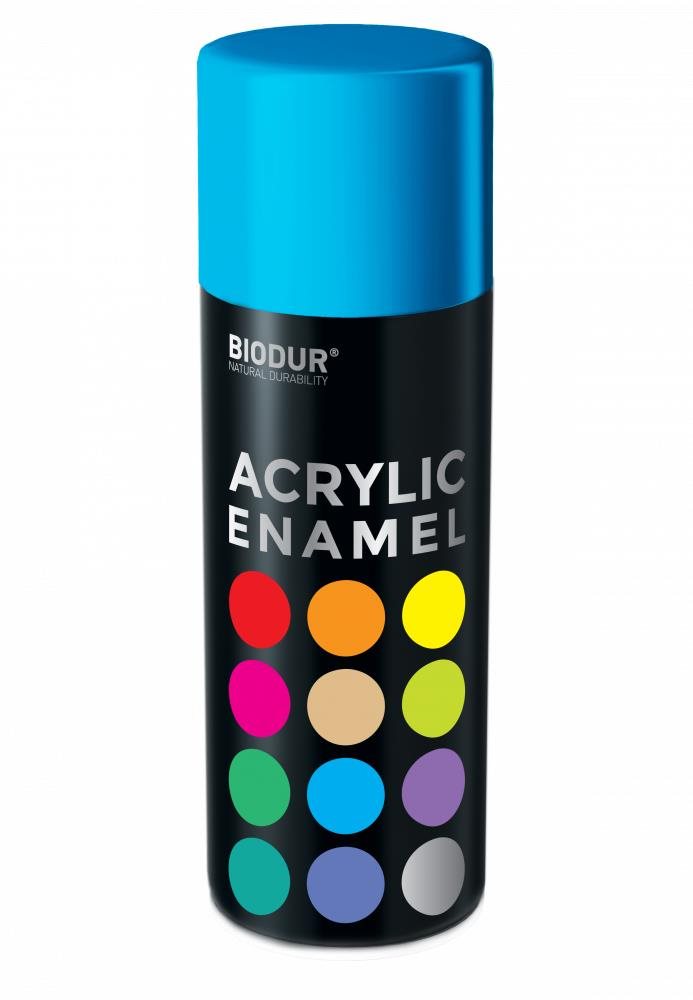 Biodur Akrylový email ve spreji - blankytně modrá 400 ml/RAL 5015