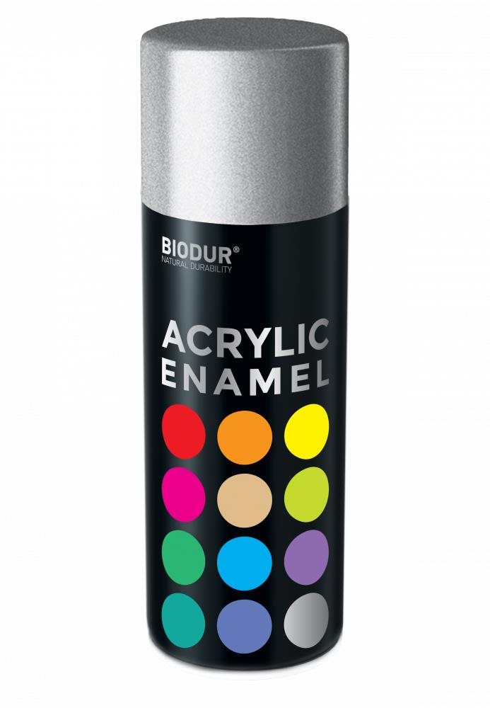 Biodur Akrylový email ve spreji - stříbrná 400 ml/ RAL 9006