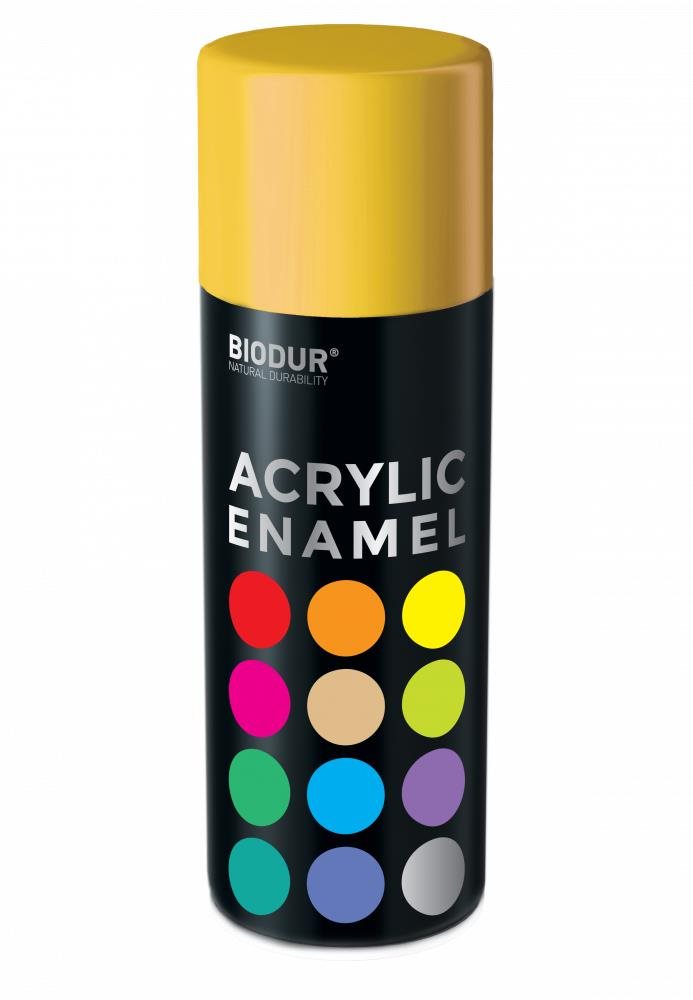Biodur Akrylový email ve spreji - žlutá 400 ml/RAL 1023