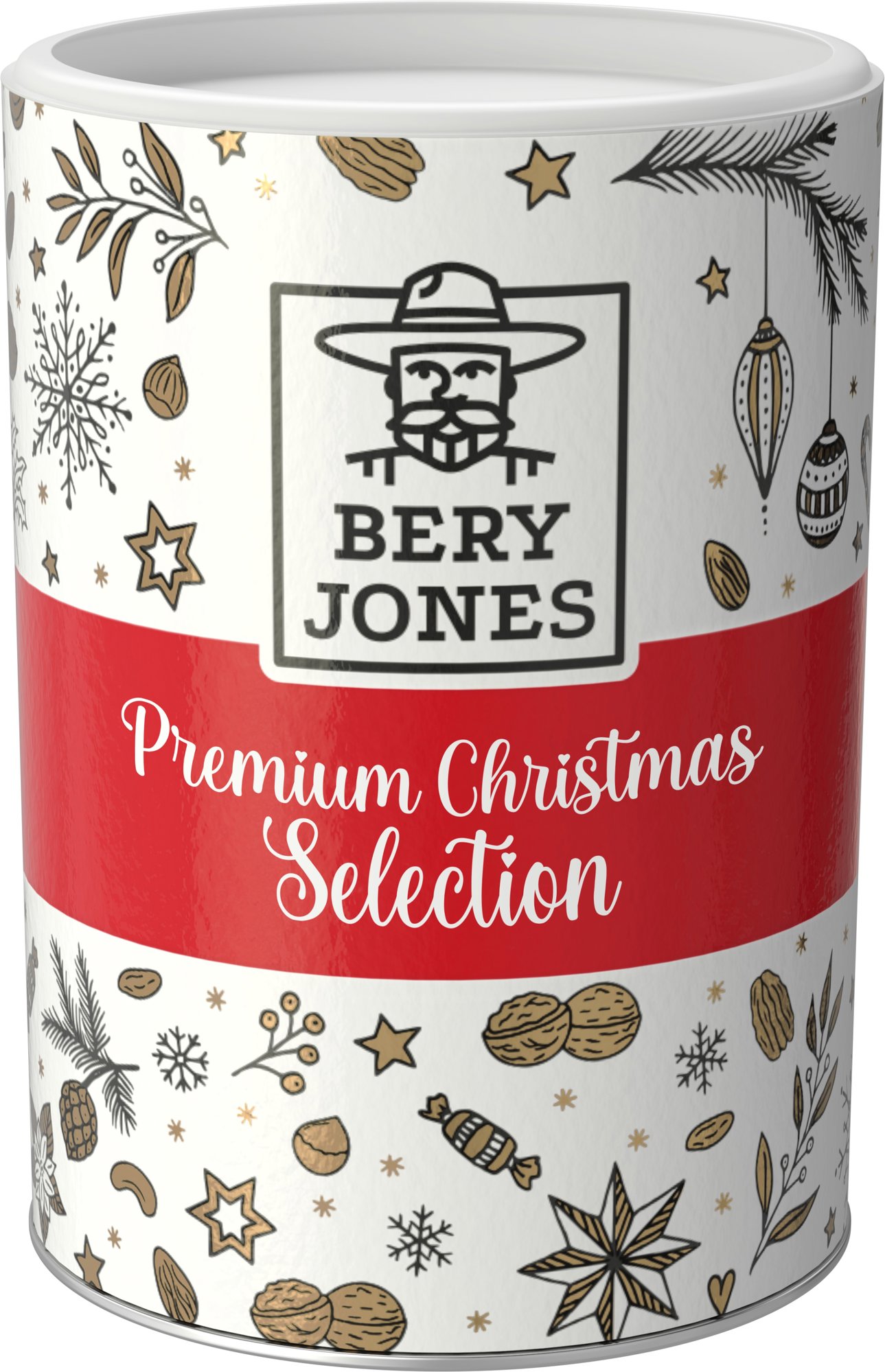 Bery Jones Vánoční směs ořechů v tubusu 400g
