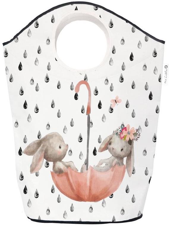 Butter Kings Koš na prádlo a hračky forest School-Bunnies in the Rain 60 l