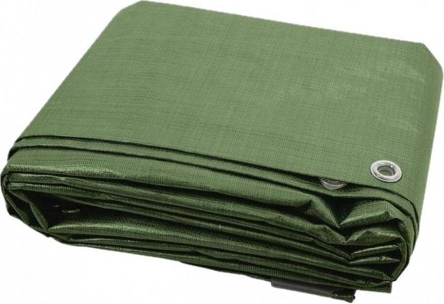 BKSHOP Zakrývací plachta zelená 4 × 6 m, 90 g/m2