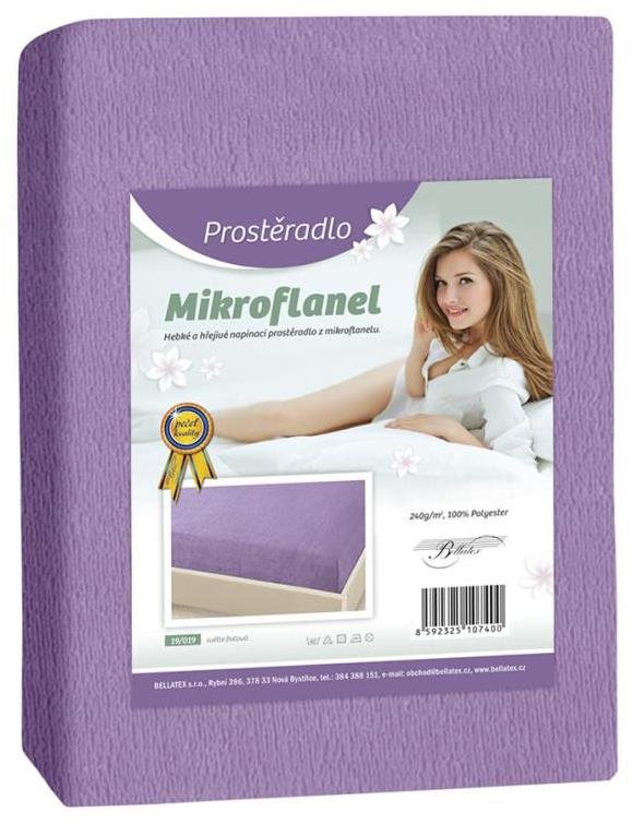 Bellatex Mikroflanel - 90 × 200 cm - světle fialová