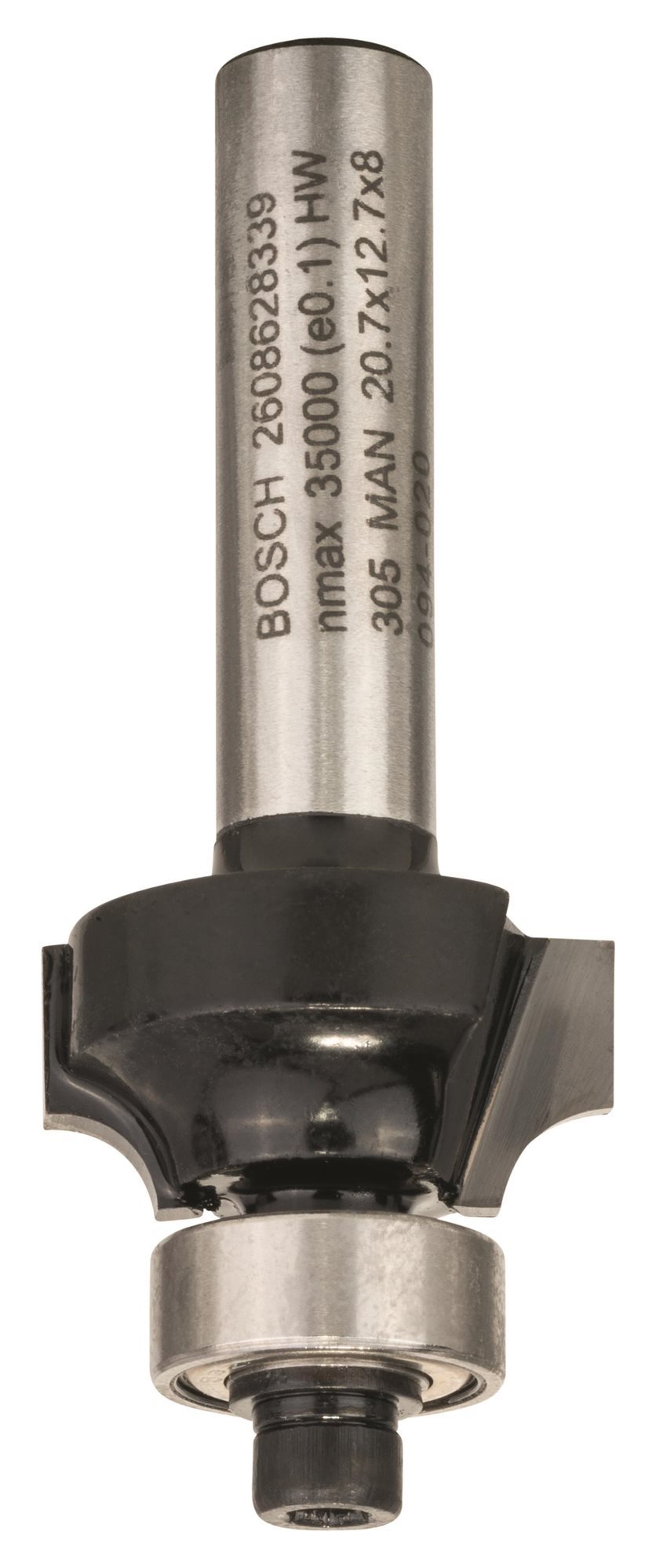 BOSCH fréza, 8 mm, R1 4 mm, L 10,5 mm, G 53 mm 2.608.628.339