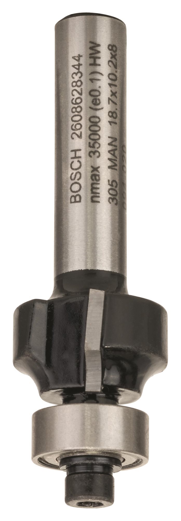 BOSCH fréza, 8 mm, R1 3 mm, L 10,2 mm, G 53 mm 2.608.628.344