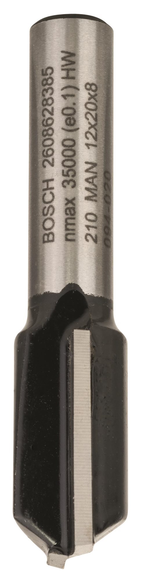BOSCH Drážkovací fréza, 8 mm, D1 12 mm, L 19,6 mm, G 51 mm 2.608.628.385