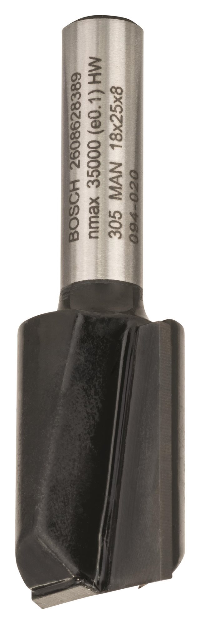 BOSCH Drážkovací fréza, 8 mm, D1 18 mm, L 24,6 mm, G 56 mm 2.608.628.389