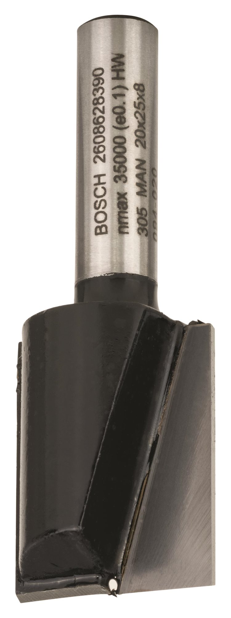 BOSCH Drážkovací fréza, 8 mm, D1 20 mm, L 24,6 mm, G 56 mm 2.608.628.390