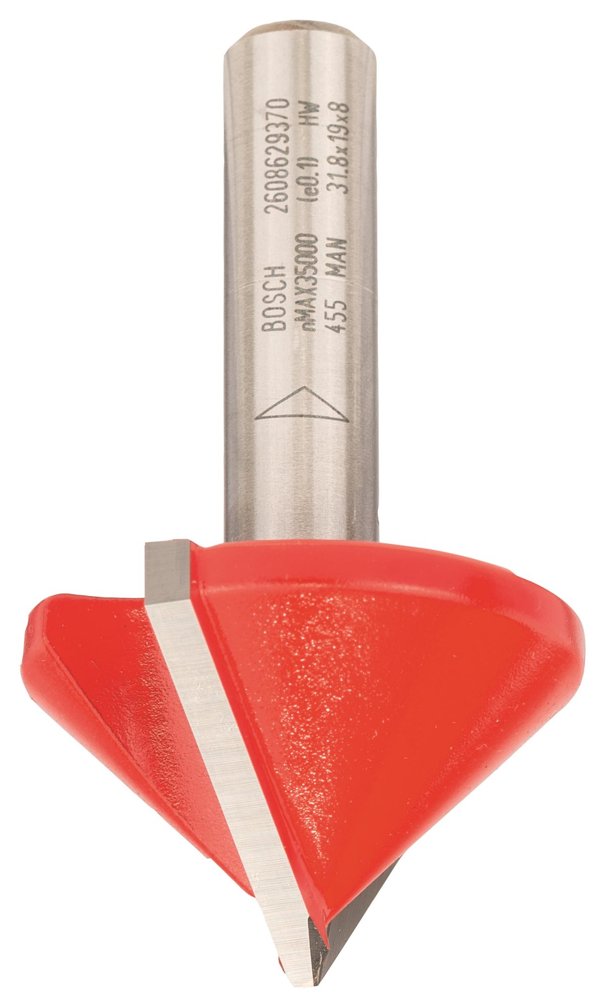 BOSCH fréza tvaru V, Expert for Wood, 8 mm, D 31,8 mm, L 19 mm, G 51 mm, G 90° 2.608.629.370