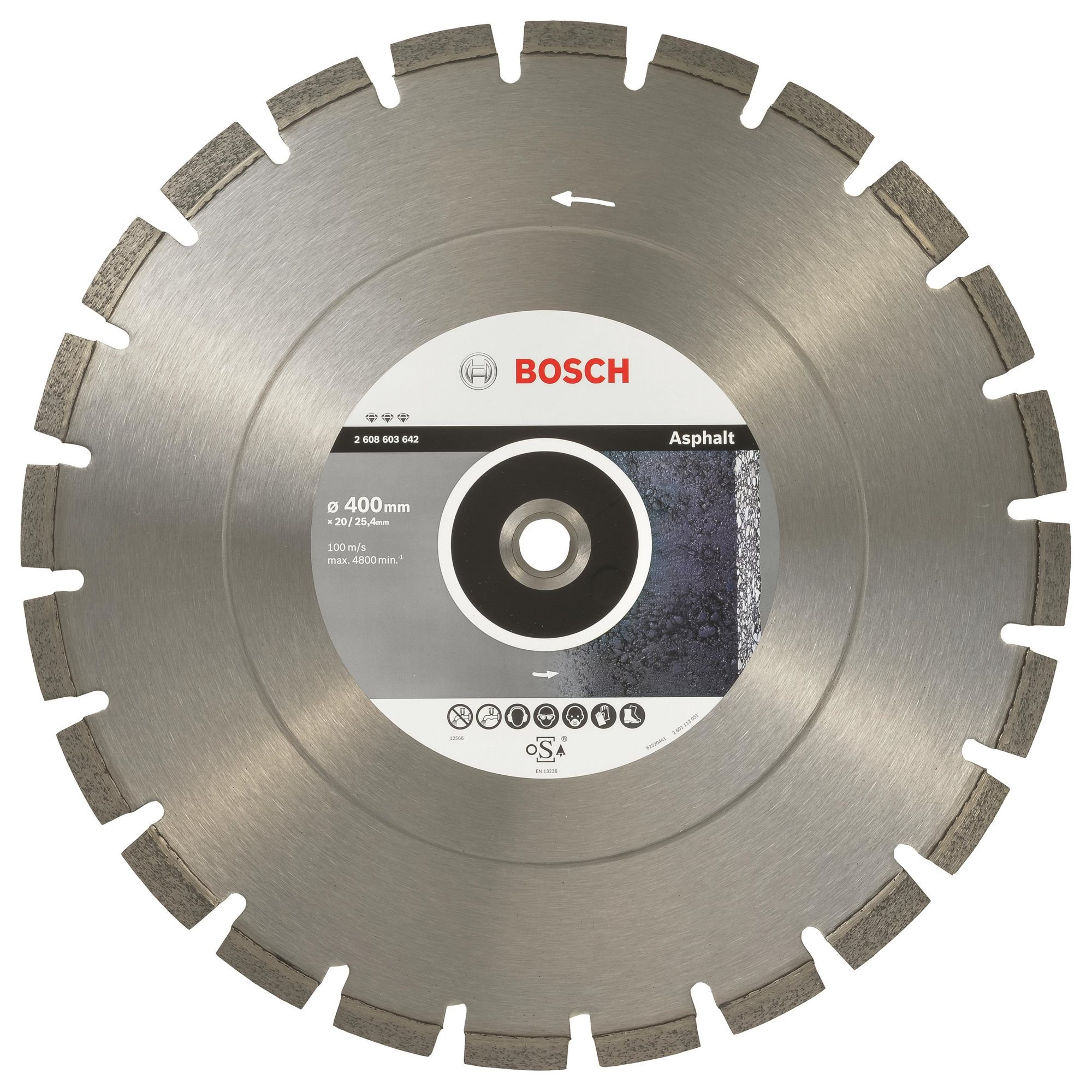 BOSCH Diamantový dělicí kotouč Best for Asphalt 400 x 20/25,40 x 3,2 x 12 mm 2.608.603.642