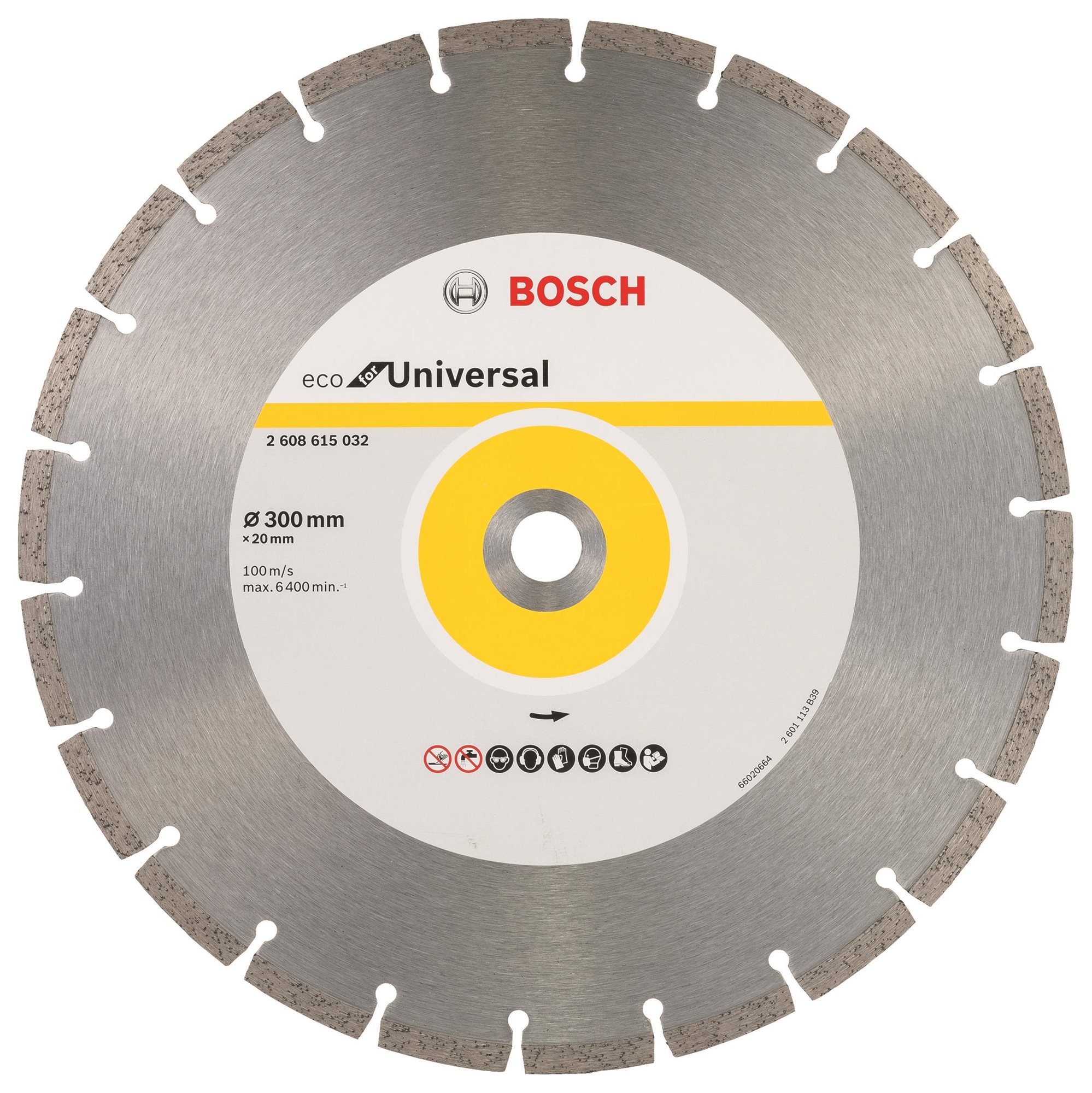 BOSCH Diamantový dělicí kotouč ECO For Universal 300 × 20 × 3,2 × 8 mm 2.608.615.032