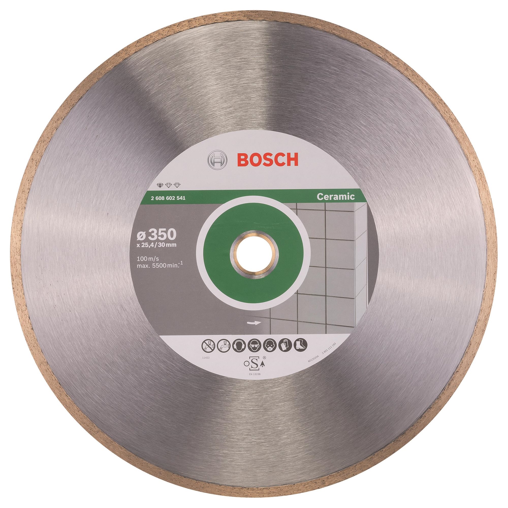 BOSCH Diamantový dělicí kotouč Standard for Ceramic 350 x 30+25,40 x 2 x 7 mm 2.608.602.541