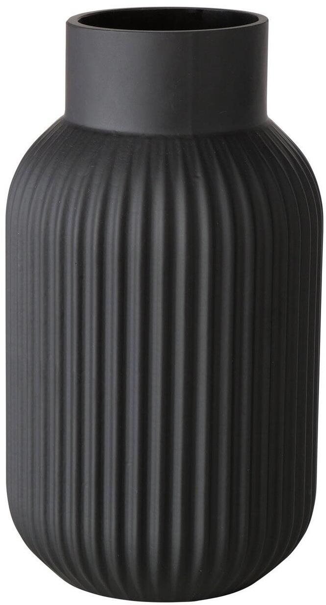 Boltze váza Nordika sklo 22 cm černá