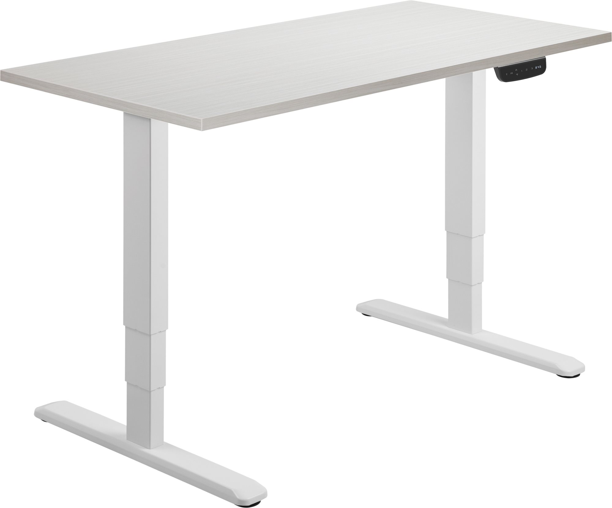 AlzaErgo Table ET1 NewGen bílý + deska TTE-01 140x80cm bílá dýha