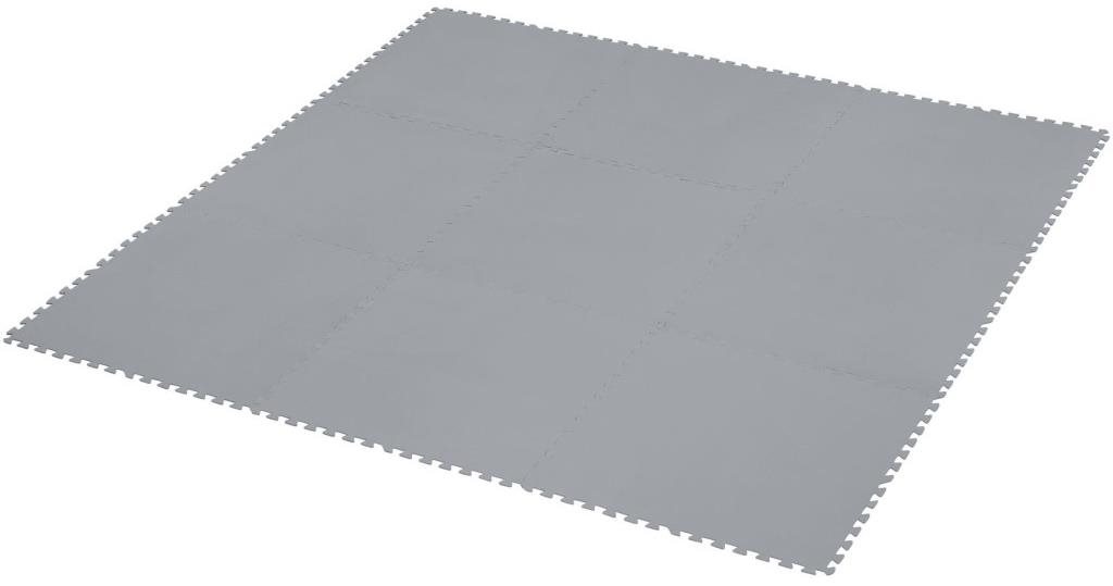 BESTWAY Podložka pod bazén, šedá, 50 cm × 50 cm, 9 ks