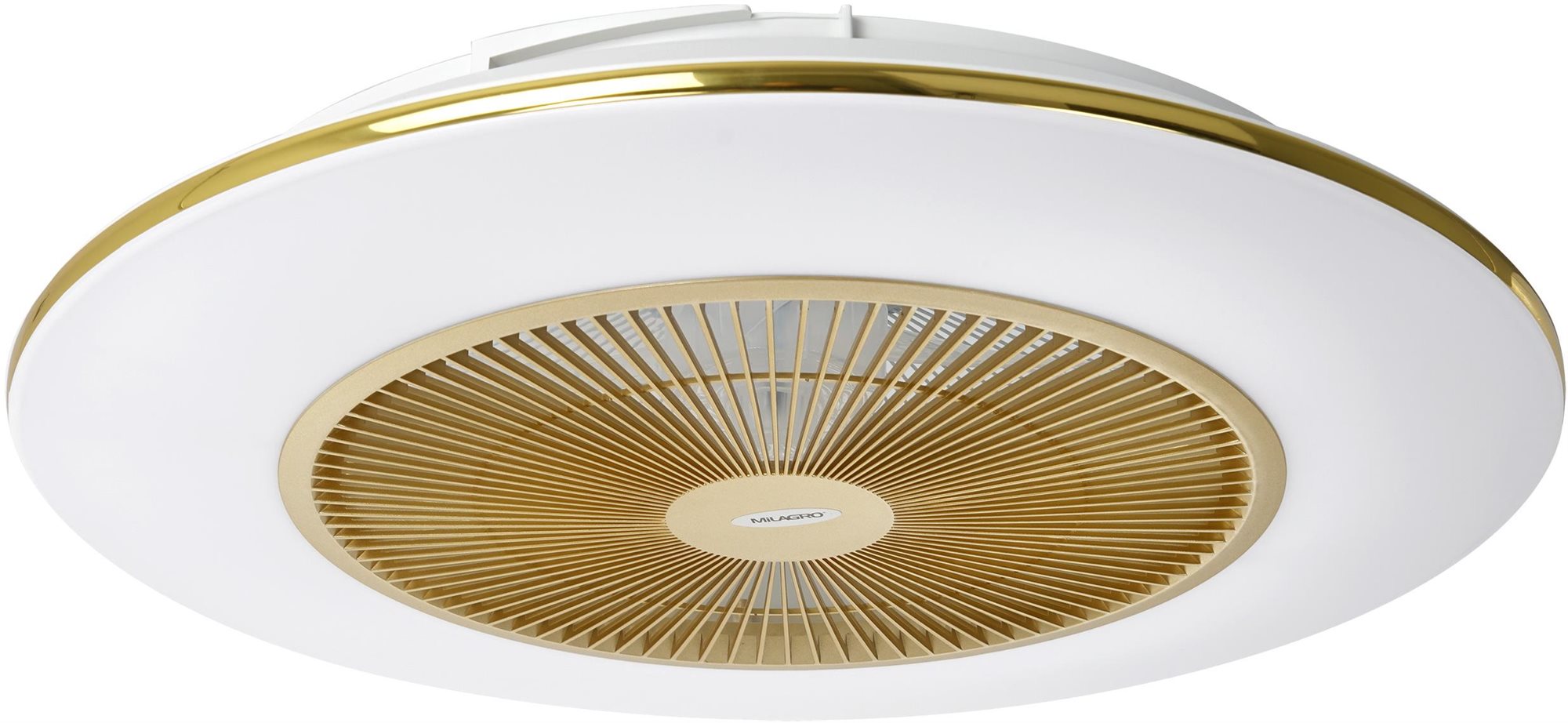 Brilagi - LED Stmívatelné svítidlo s ventilátorem AURA LED / 38 W / 230V zlatá + DO