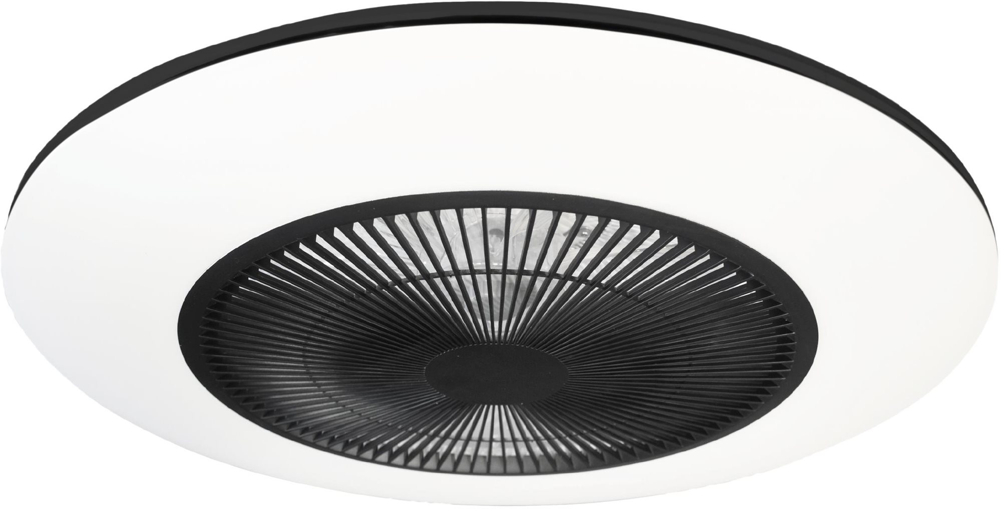 Brilagi - LED Stmívatelné svítidlo s ventilátorem AURA LED / 38 W / 230V černá + DO