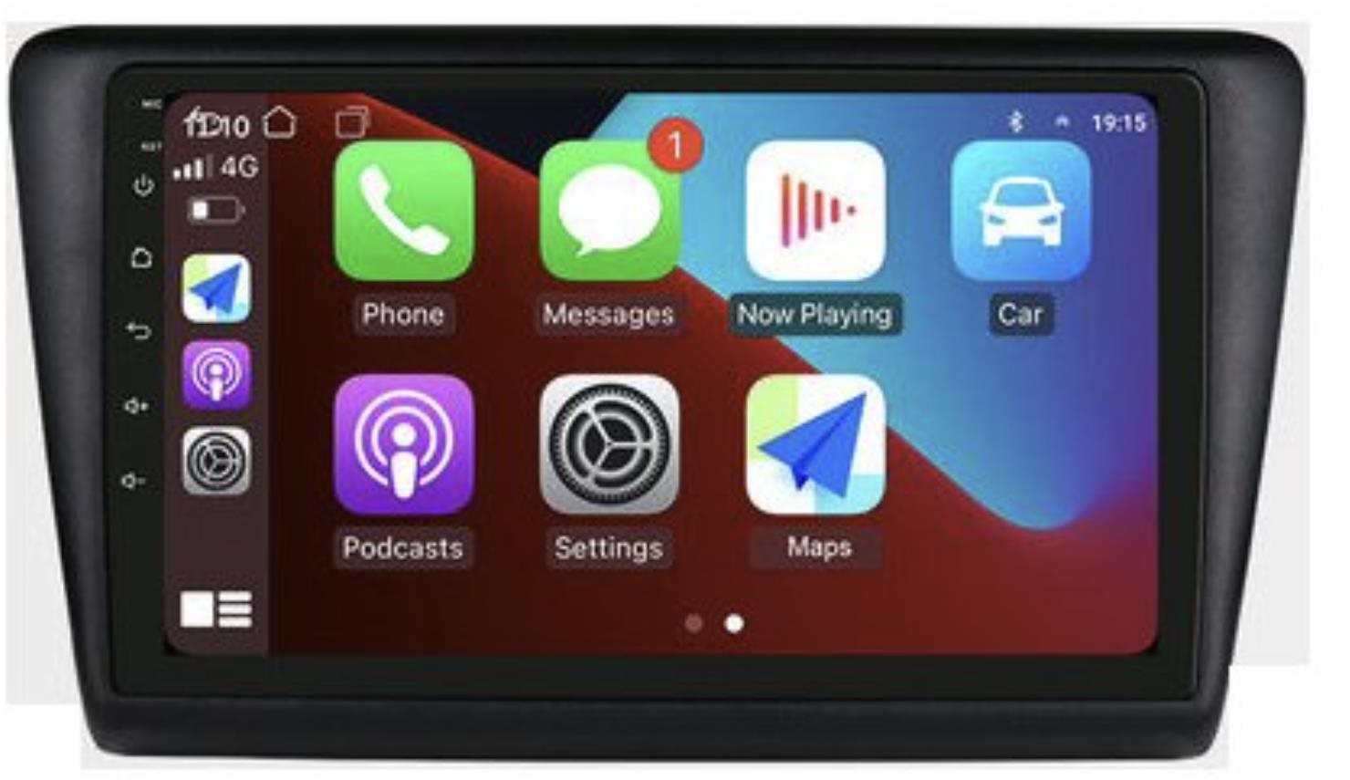 OSSURET 2din Autorádio Škoda Rapid 2013 - 2019 Android lesklý rámeček