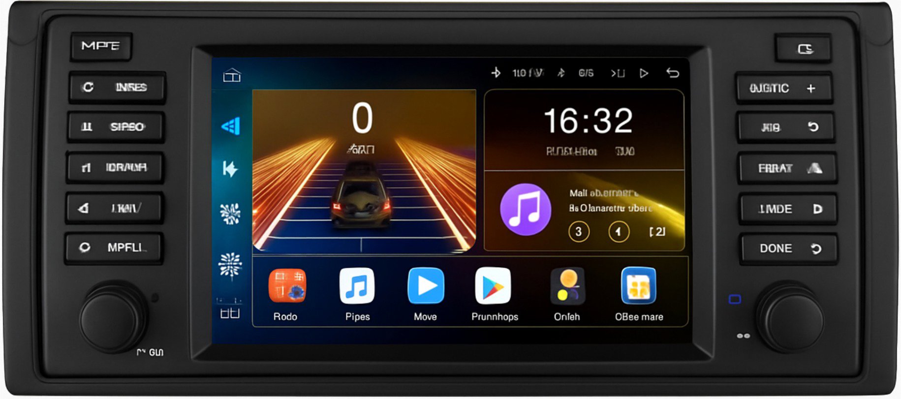 OSSURET 2Din Autorádio BMW E39 5. serie 1996 - 2003 Android, Bluetooth, WiFI, GPS Navigace